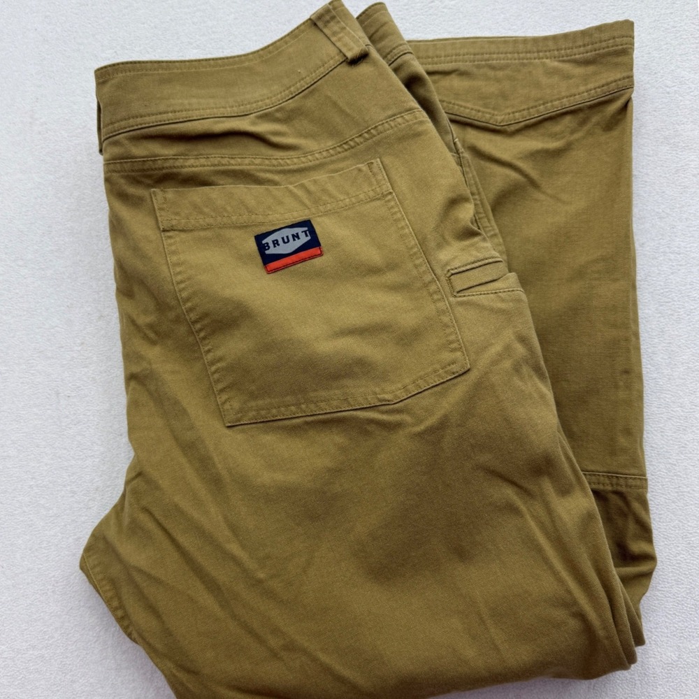 Brunt Workwear Pants Mens 38x30 Brown Tan Utility Tactical Stretch Canvas 38